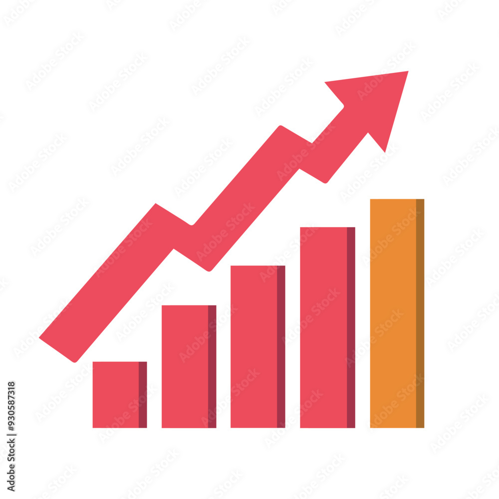 Graph chart economic icon. Money business increase design. Graph chart economic icon. Money business increase design.