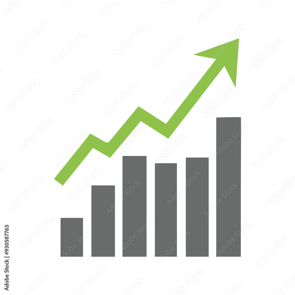 Graph chart economic icon. Money business increase design. Graph chart economic icon. Money business increase design.