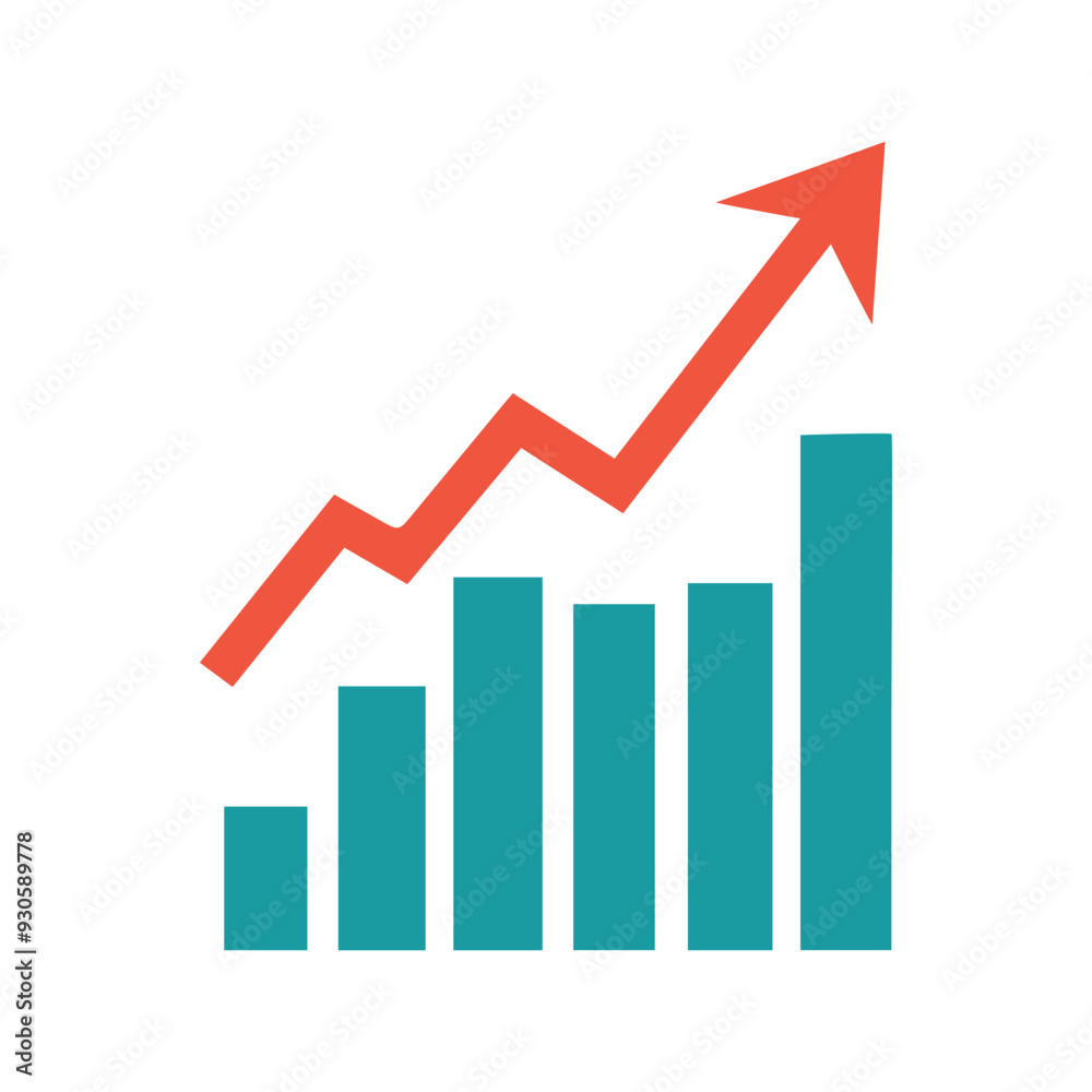 Graph chart economic icon. Money business increase design. Graph chart economic icon. Money business increase design.