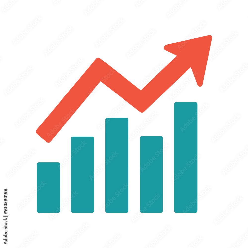 Graph chart economic icon. Money business increase design. Graph chart economic icon. Money business increase design.