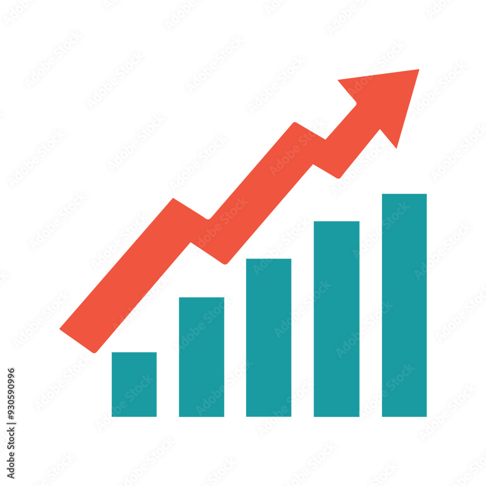 Graph chart economic icon. Money business increase design. Graph chart economic icon. Money business increase design.
