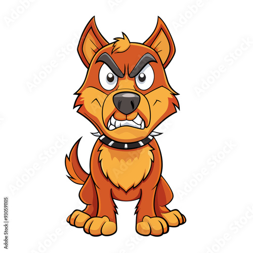 Angry Dog Silhouette Vector | SVG, Cricut, Clipart, T-Shirt Design