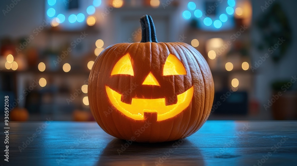 Glowing Pumpkin Indoors Glowing Pumpkin Indoors