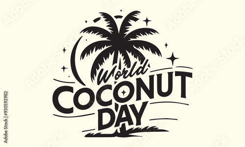 Wallpaper Mural World Coconut Day, 2nd September Coconut day celebrations banner, World Coconut Day, World Coconut Day celebration. flat design. flyer design, coconut sticker Torontodigital.ca
