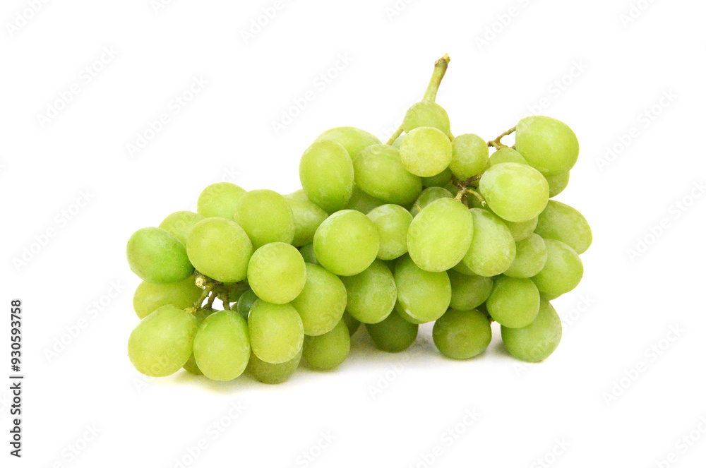 Fresh green grapes. Isolated on white Fresh green grapes. Isolated on white