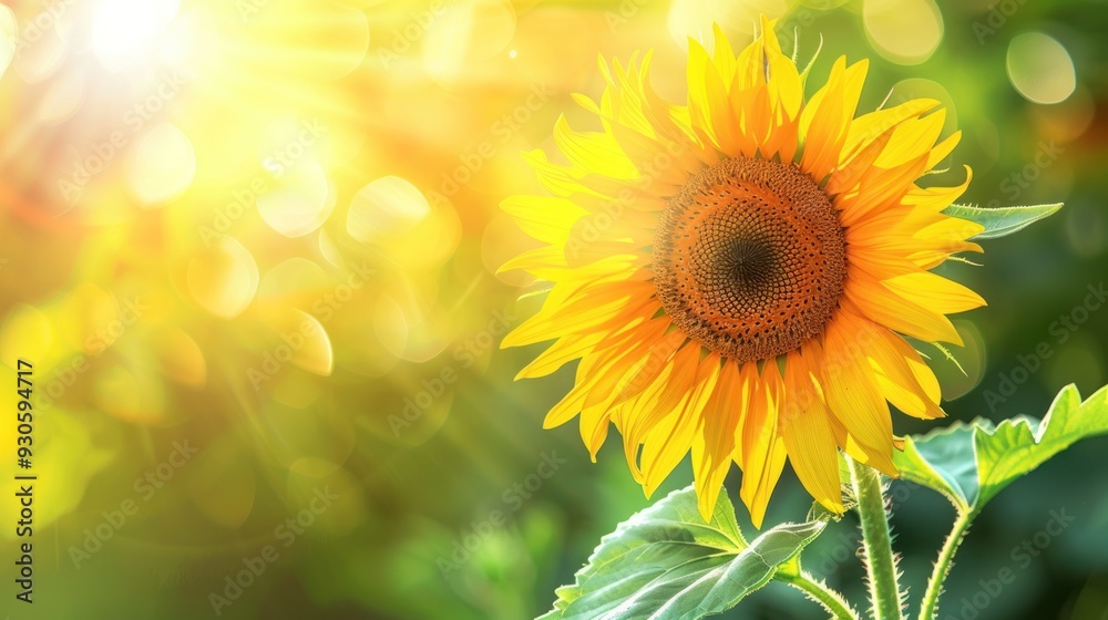 A Single Sunflower in a Field of Sunshine A Single Sunflower in a Field of Sunshine