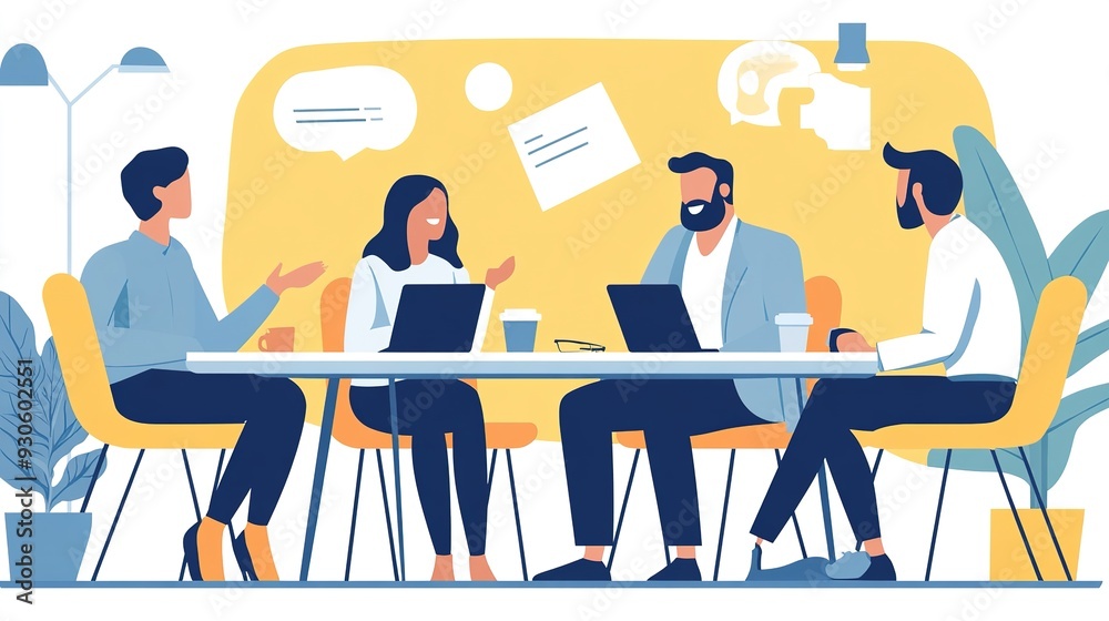 A manager providing feedback to a team member in a one-on-one meeting, emphasizing leadership and mentorship