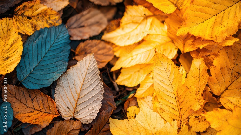 Close-up of autumn leaves, showcasing rich textures and vibrant colors. The detailed view highlights the intricate patterns and natural beauty of the fall foliage.
Close-up of autumn leaves, showcasing rich textures and vibrant colors. The detailed view highlights the intricate patterns and natural beauty of the fall foliage.