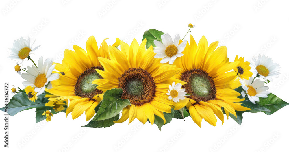 Naklejka premium Sunflower Arrangement