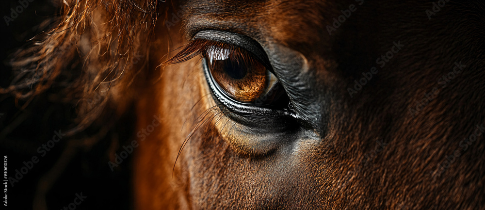 Horse Eye Close-Up. Horse Eye Close-Up.