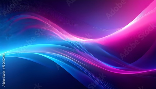 Electric Neon background - vibrant gradient background that blends electric blue into bright magenta. Graphic art illustration wallpaper