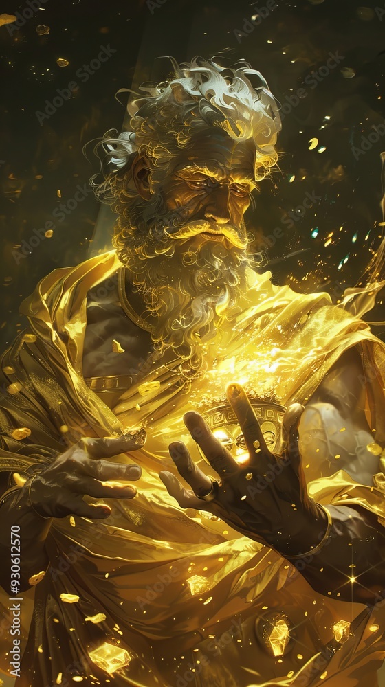 King Midas and the Golden Touch: A Greek Mythology Legend. The Tale of ...