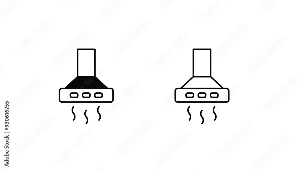 Cooking Hood icon design with white background stock illustration Cooking Hood icon design with white background stock illustration