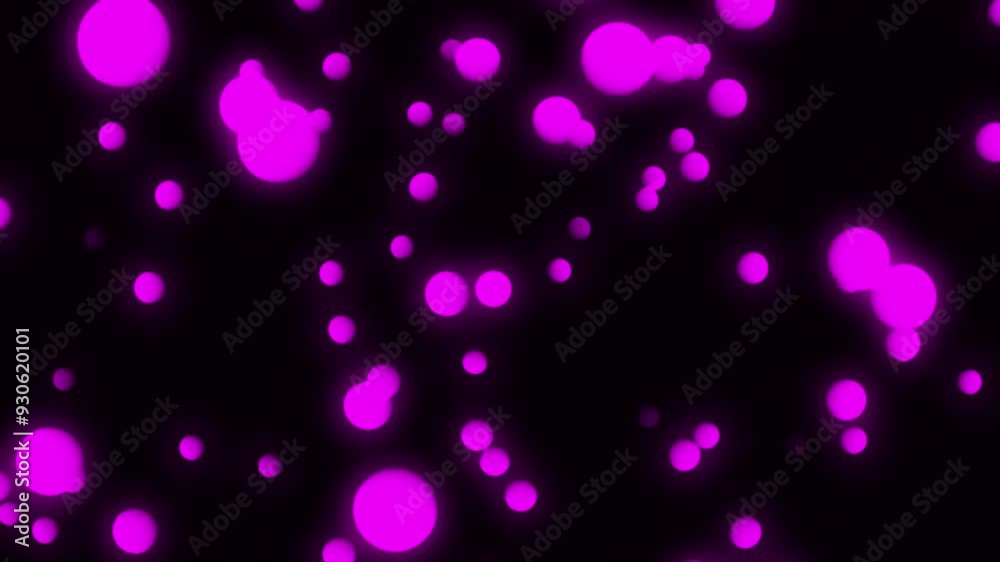 Pink glow particles ball flying background Pink glow particles ball flying background