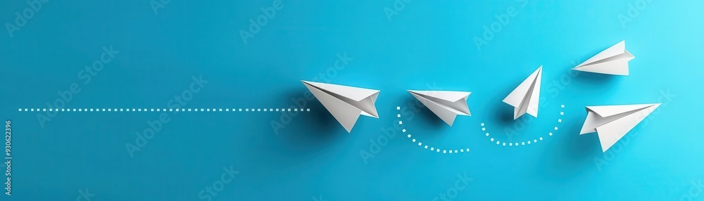 Timeline with paper planes flying between milestones, representing communication and message delivery, dynamic and energetic Timeline with paper planes flying between milestones, representing communication and message delivery, dynamic and energetic
