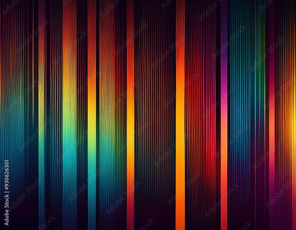 bunte Streifen, abstrakt, auf dunklem Hintergrund bunte Streifen, abstrakt, auf dunklem Hintergrund