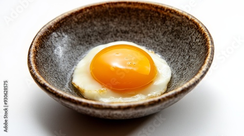 Single Fried Egg in a Bowl.