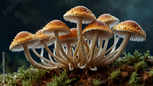 Blastomyces Fungus - Detailed Illustration Highlighting the Structure and Features of This Pathogen