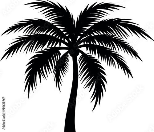 palm tree silhouette vector illustration