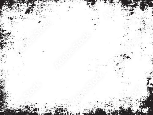 Distressed Abstract Grunge Vector Design: A black and white pattern with grainy and scratchy textures