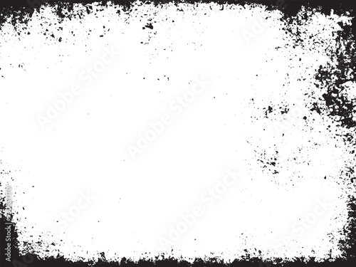 Black and White Abstract Grunge Texture: A monochrome vector design featuring distressed and grainy elements