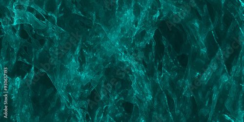 Elegant sea green cracked marble texture marbled pattern and rough paint brush strokes. Black teal marble seamless texture with high. Abstract dark green marble floor texture background. Elegant blue