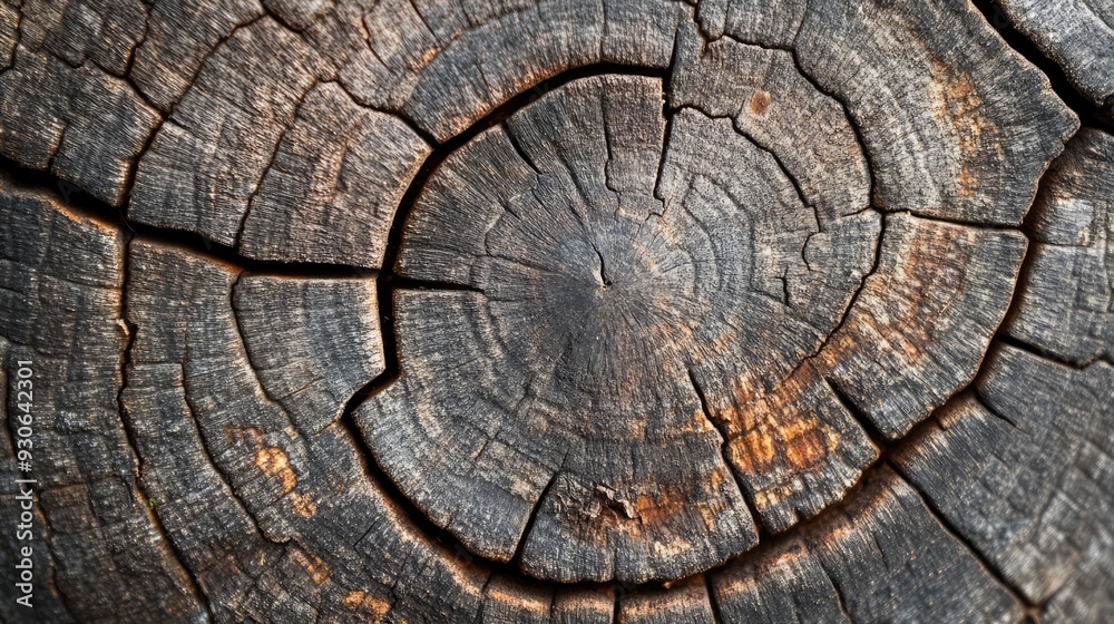 Fototapeta premium Close-up of natural textures, leaf patterns, wood grain, water ripples