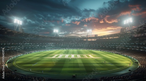 Cricket stadium Day view, Sunlight View