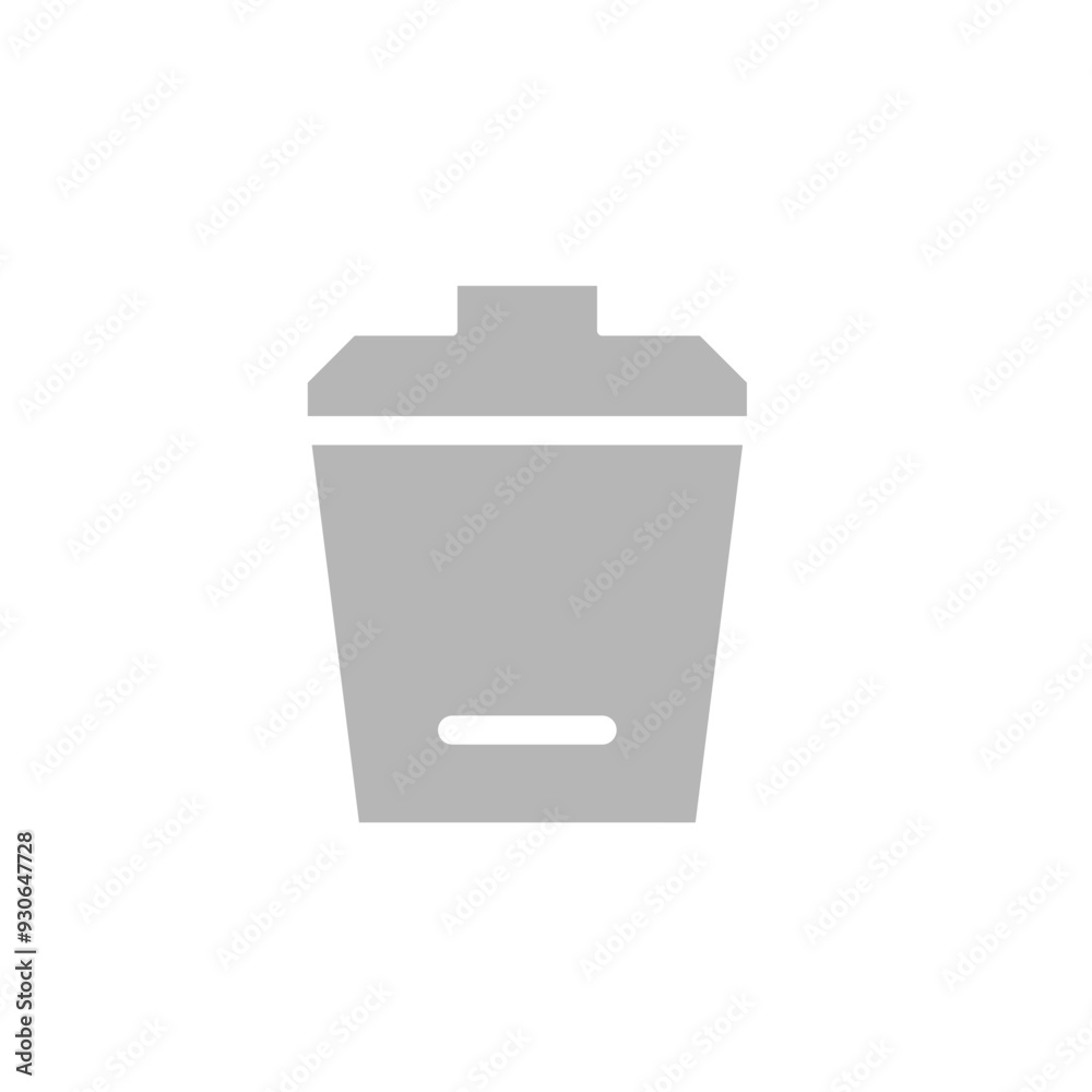 trash bin icon vector simple design illustration trash bin icon vector simple design illustration