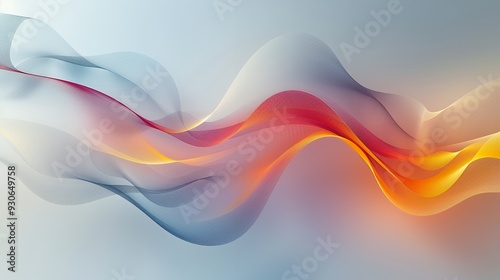 Abstract waves with gradient colors creating a smooth, flowing design.