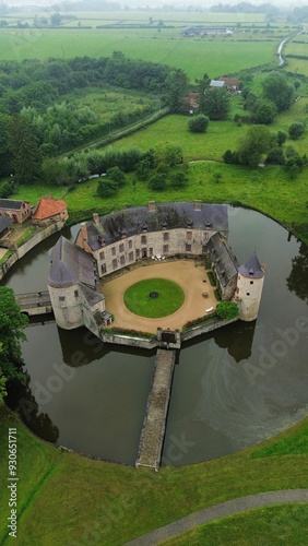 drone photo Potelle castle france europe