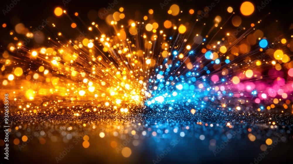 Obraz premium Explosive Colorful Lights