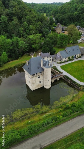 drone photo Carondelet dungeon belgium europe