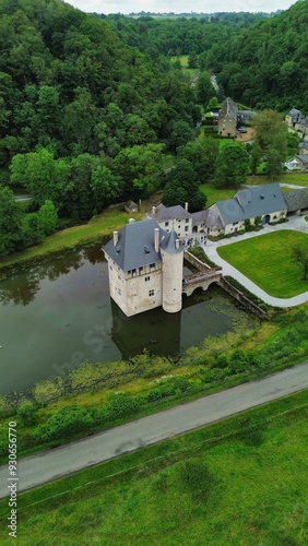 drone photo Carondelet dungeon belgium europe