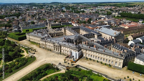 drone photo Compiègne castle france europe