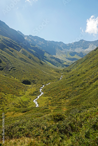 The panorama of Malfontal valley, Pettneu am Arlberg, Austria	 photo