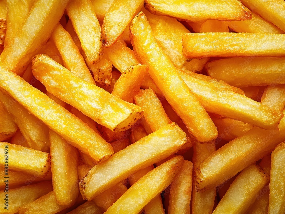 Crispy golden French fries served fresh from the fryer Crispy golden French fries served fresh from the fryer