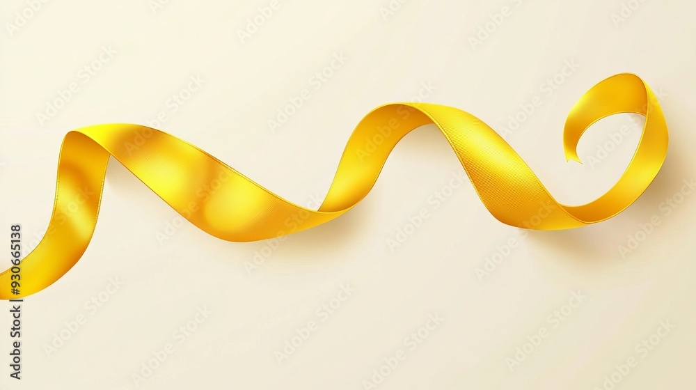 A flat-style illustration of yellow ribbons set against a blank background. The ribbons are depicted in a simple, clean design, with smooth curves and a vibrant yellow color. A flat-style illustration of yellow ribbons set against a blank background. The ribbons are depicted in a simple, clean design, with smooth curves and a vibrant yellow color.