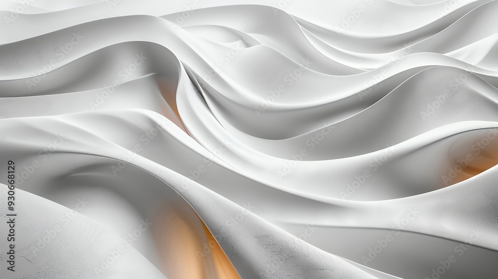 Obraz premium A flowing fabric texture with soft curves and gentle shadows, evoking elegance and tranquility.