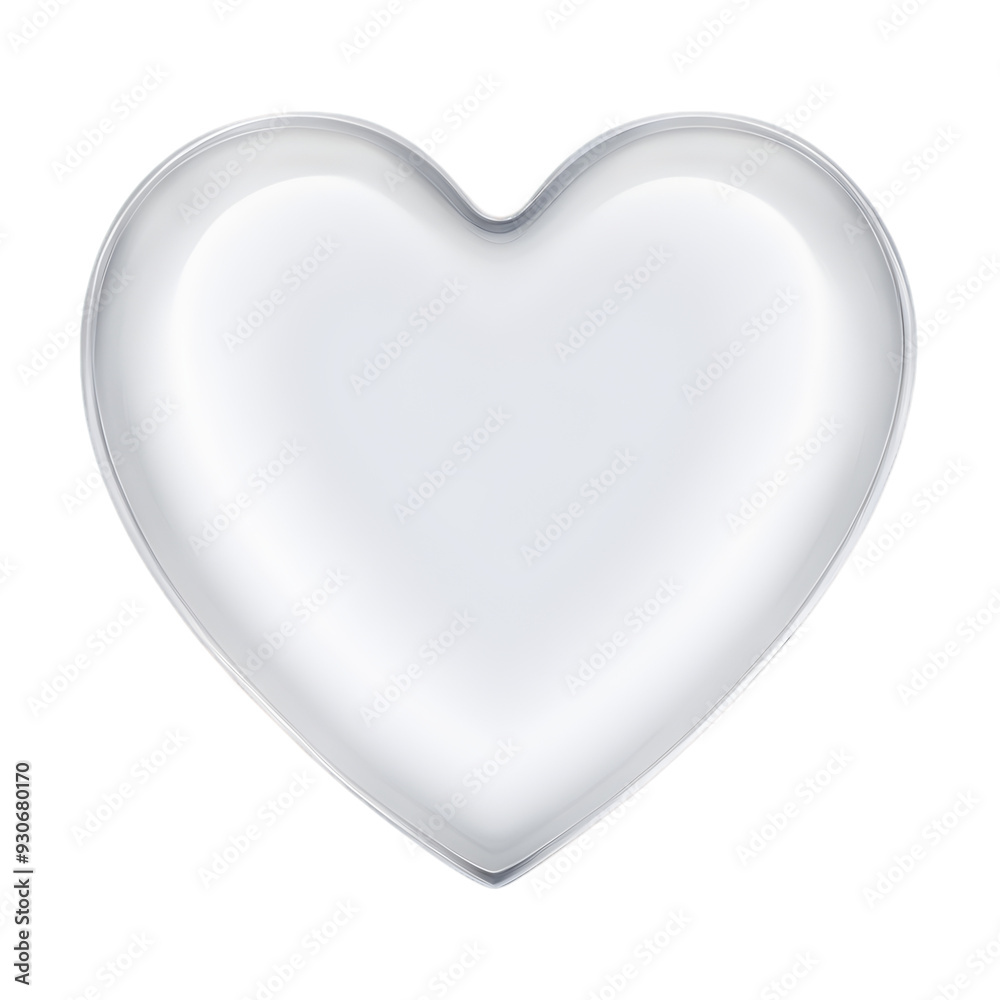 Clear Heart-Shaped Valentine's Day Symbol Isolated on Transparent Background
Clear Heart-Shaped Valentine's Day Symbol Isolated on Transparent Background