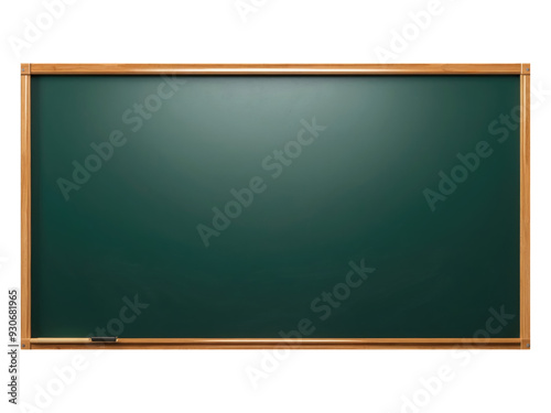 blank green chalkboard, isolated, transparent background, png