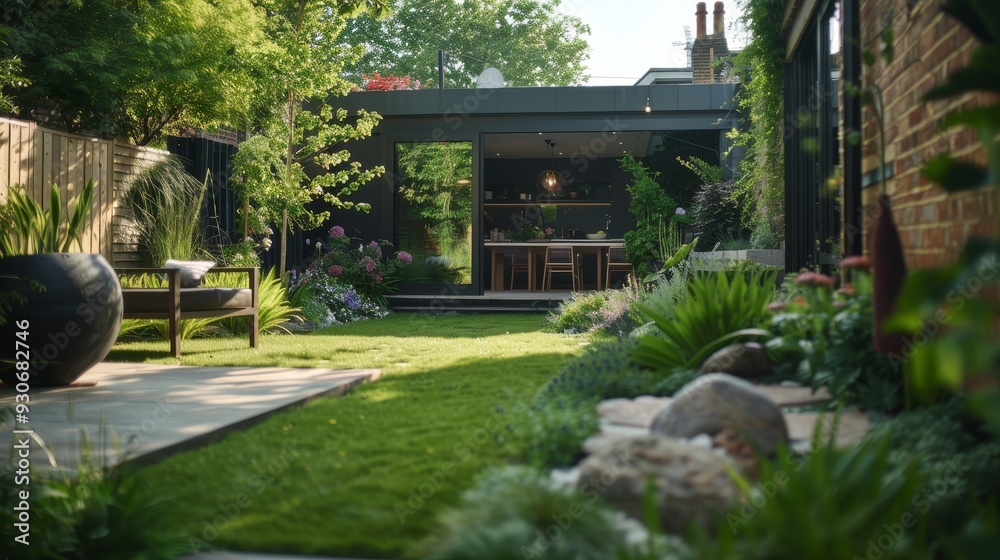 Eco-Friendly Garden with Native Plants and Wildlife Habitats Promoting Biodiversity