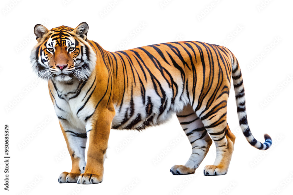 Huge tiger isolated on white background Huge tiger isolated on white background