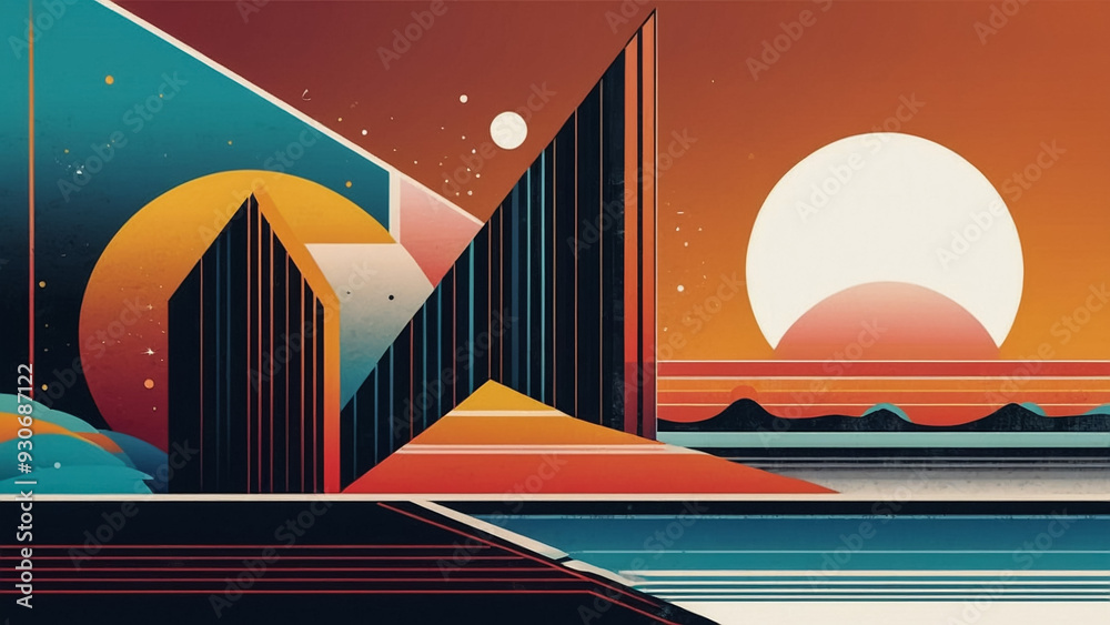 Fototapeta premium colorful vector illustration background. wallpaper, unique, uncommon