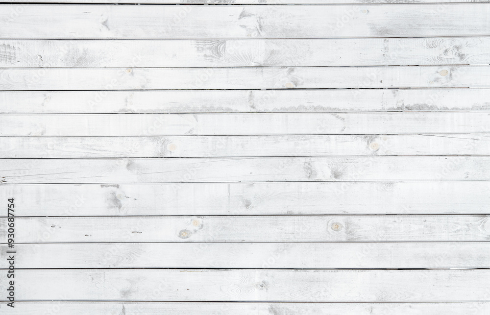Fototapeta premium Wood white texture background, wood planks