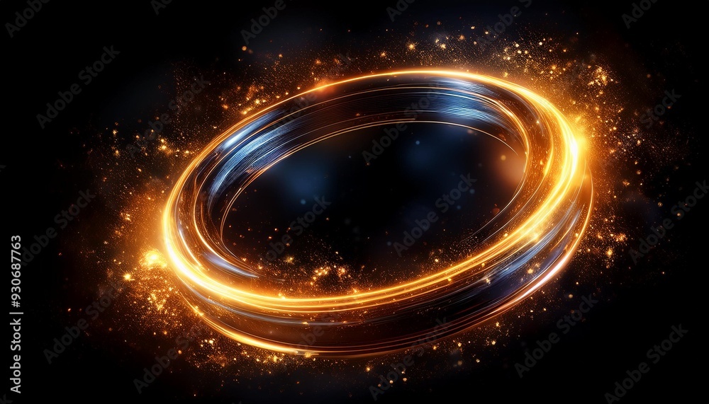 Obraz premium 指輪のリングと綺麗なアクセント、グラフィック画像、少しだけお洒落な感じに仕上げる Generated by AI