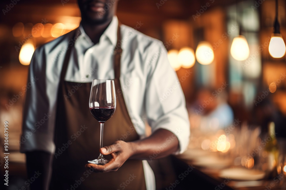 A professional sommelier guiding patrons through their wine list to help them make the best choice. A professional sommelier guiding patrons through their wine list to help them make the best choice.