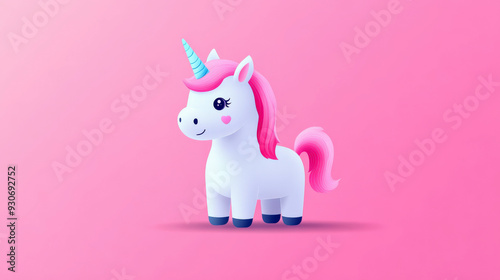 unicorn paired with a short, motivational quote or single word in a simple font, over a plain background