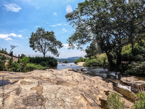 Upper Diyaluma Water fall top view photo