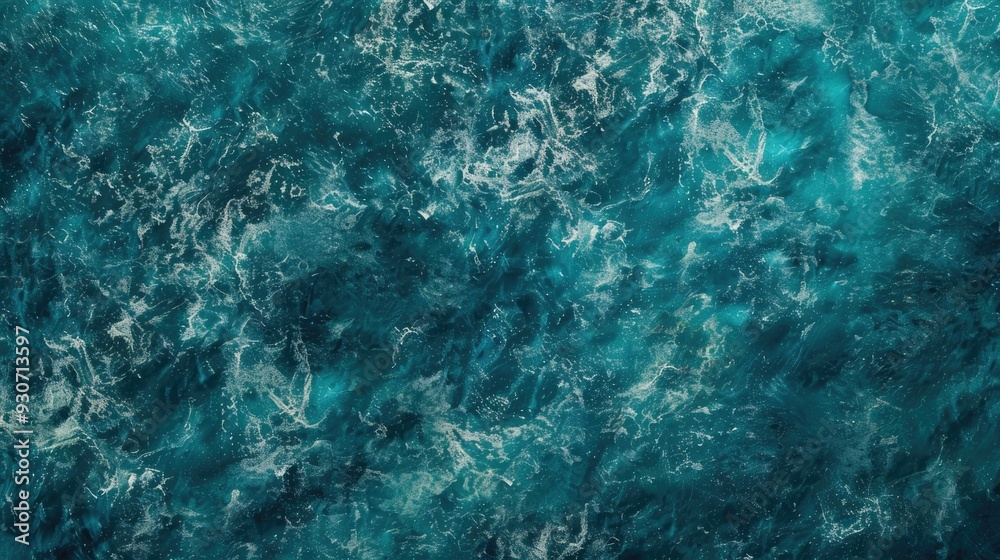 A person rides a surfboard through ocean waves A person rides a surfboard through ocean waves